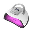 thumbnail image 2 of Nail Lamp, Quick Nail Dryer with 4 Timer Settings, LCD Display, 66 LED Beads, 280W, Portable Handle, Gel Nail Curing Lamp for Manicure Pedicure, Smart Sensor, 2 of 7