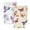 Butterflies With Wildflowers Buttflies, variant on 2-Pack Soft 100% Cotton & Highly Absorbent Bath Towel 2 Defferent Pattern Designs Little Crayon Bow
