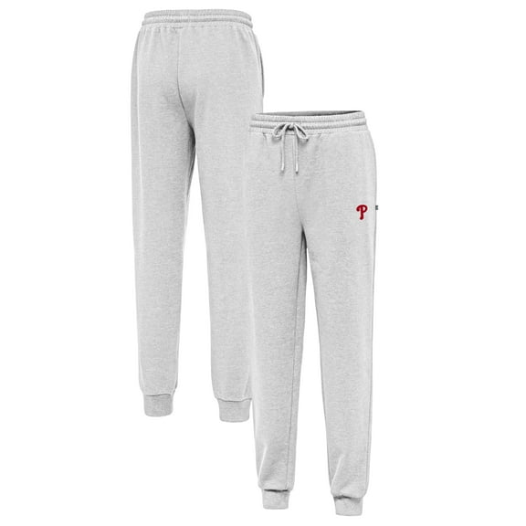 Men's Antigua Heather Gray Philadelphia Phillies Idol Jogger Pants