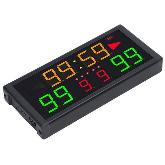 10 Digits Electronic Scoreboard, LED Portable Tabletop Digital Score Keeper with 10-15m Remote Control, Cornhole Scoreboard for Games Basketball Pong
