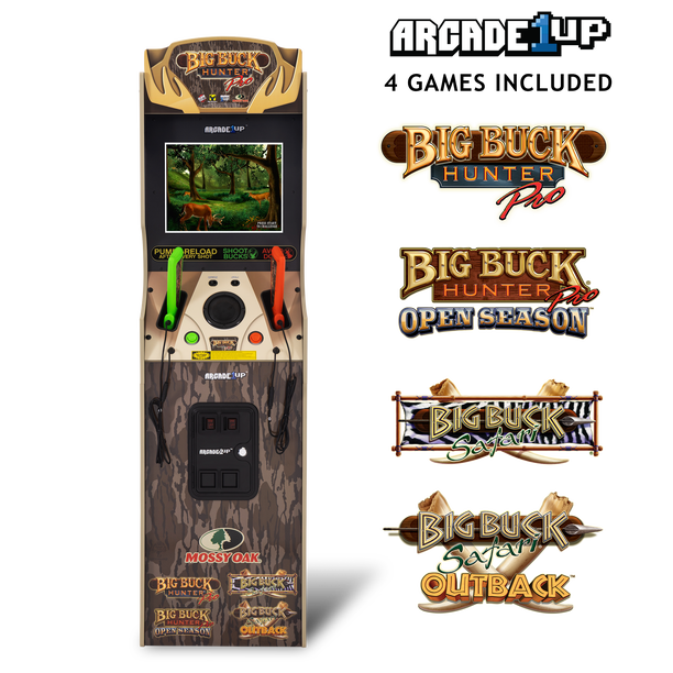 Arcade1Up Big Buck Hunter Mossy Oak Deluxe Arcade Machine