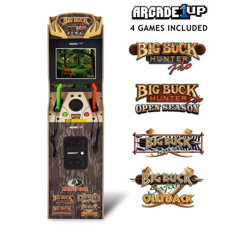 Arcade1Up Big Buck Hunter Mossy Oak Deluxe Arcade Machine