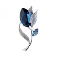 thumbnail image 1 of 5x Broche de Flor Pin Aleación Brillo Moda Hermosa para Mujeres Ropa Regalos Azul Strade Fareast Limited, 1 of 8