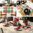 thumbnail image 7 of Christmas Table Runner Red Green Buffalo Check Plaid Table Runner Seasonal Fall Winter Xmas Holiday Dresser Scarves Decorations for Indoor Outdoor Kitchen Dining Wedding Party 13 x 72 Inch, 7 of 7