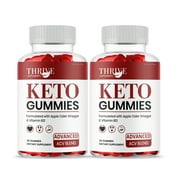 Thrive Keto ACV Gummies, Official, Maximum Strength Advanced Support (2 Pack)