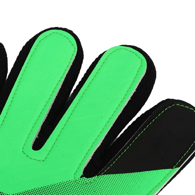 par de guantes de portero para niños, guantes de portero de fútbol para niños, guantes de ejercicio antideslizantes, color verde, 16 ~ 17 cm/6,3 ~ 6,69 pulgadas