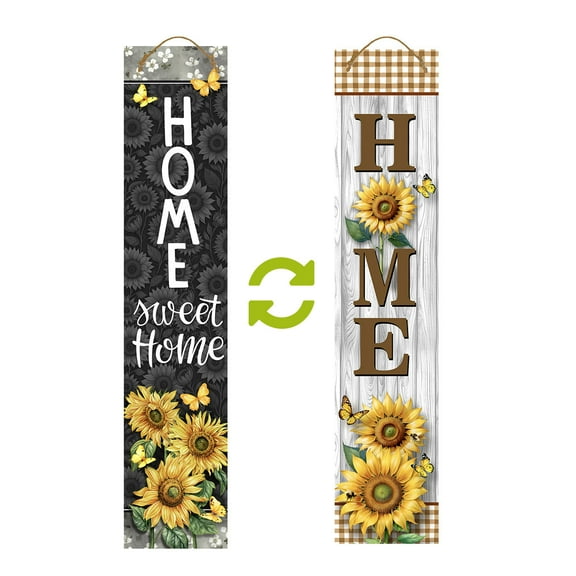 Briarwood Lane Elegant Sunflowers Pine Reversible Porch Leaner