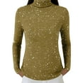 thumbnail image 4 of BILIKEYU Women's Cozy Knitted Casual Loose Fashion Long Sleeve Sparkle Tops, Sweatshirt For Women, Sequin Sweaters For Women, Winter Outfits For Women, 4 of 6