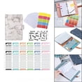 thumbnail image 1 of Bolsillos de carpeta para cuaderno A6 con pegatinas de letras con etiquetas adhesivas con Gris Cola Presupuesto de la carpeta, 1 of 7