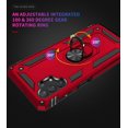 thumbnail image 3 of for Samsung Galaxy A32 5G Case with Tempered Glass Screen Protector (2 Pack),[Not Fit 4G] Dual Layer Hybrid Tank Armor Case with Kickstand Shockproof Soft TPU & Tough PC Back Cover,Red, 3 of 8