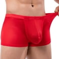 thumbnail image 1 of PEASKJP Mens Athletic Underpants Soft Waistband Stretch Cotton Low Rise Trunks with Open Fly,RD2 M, 1 of 5