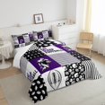 thumbnail image 3 of Erosebridal Football Bedding Full Size,Football Player Comforter Sets for Teens Adult,Ball Game Patchwork Quilt for Gift,Geometry Eat Sleep Football Artwork Inner Fill with 2 Pillowcases Soft, 3 of 6