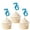 Blue, variant on Darling Souvenir, Glitter Custom Day Number Cupcake Toppers, Birthday/ Retirement Party Dessert Decorations - Pack Of 20