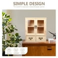 thumbnail image 3 of LITINKIMI Armoire pour Bureau Bois Beige Design Rétro pour Chambre Organisation de la Maison 1 Ensemble, 3 of 8