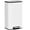 White, variant on Arlopu 13.2 Gallon Step Trash Can, Stainless Steel Garbage Bin with Soft-Close Lid & Foot Pedal, White