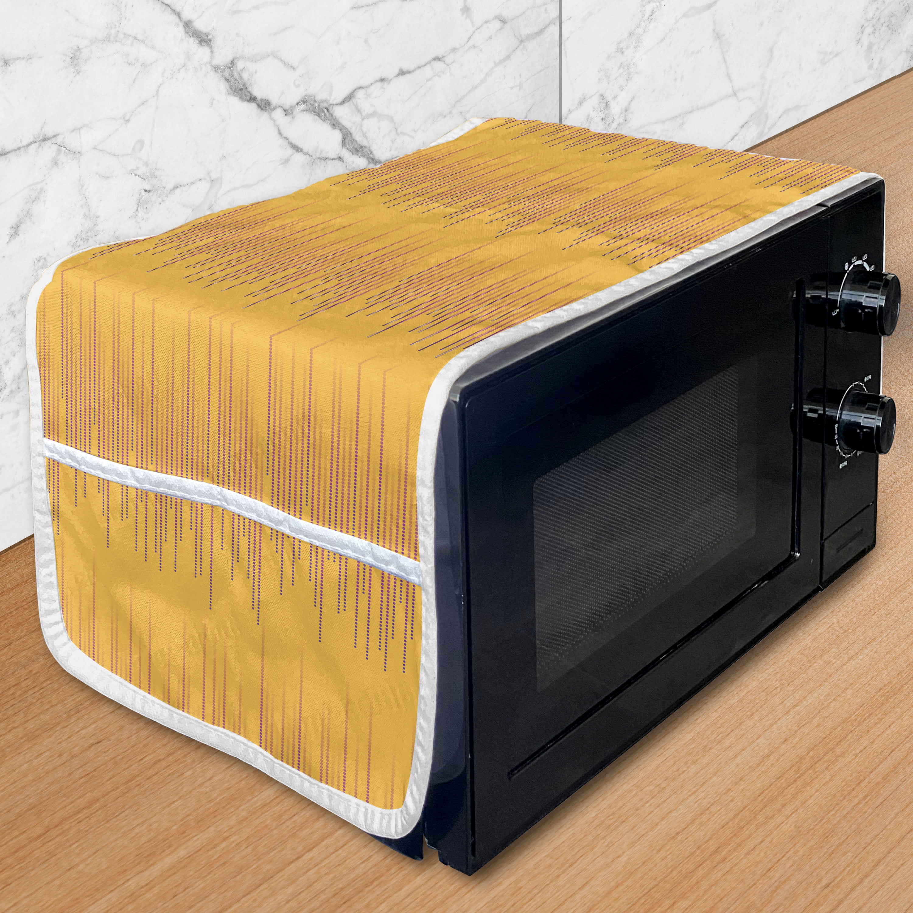 Abstract Microwave Oven Cover, Halftone Inspired Layout of Mini Polka ...