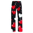 thumbnail image 5 of LEBONYARD Sweatpants for Women Wide Leg,Women's Home Pocket Print Pajamas Daily Home Clothes Long Pants Black XXL, 5 of 5