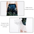 thumbnail image 2 of Starry Plants Stylish Chiffon Beach Skirts and Summer Dresses for Women scalloped Off Shoulder Maxi Dress Dress Beach Dresses for Women, 2 of 6