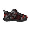 thumbnail image 7 of Pointodoor Black Cat Shoes for Girls Size 10.5 Red Bat Print School Knitted Mesh Walking Tennis Sneakers for Boys Halloween Running Shoes with Single Buckle for Kids, 7 of 7