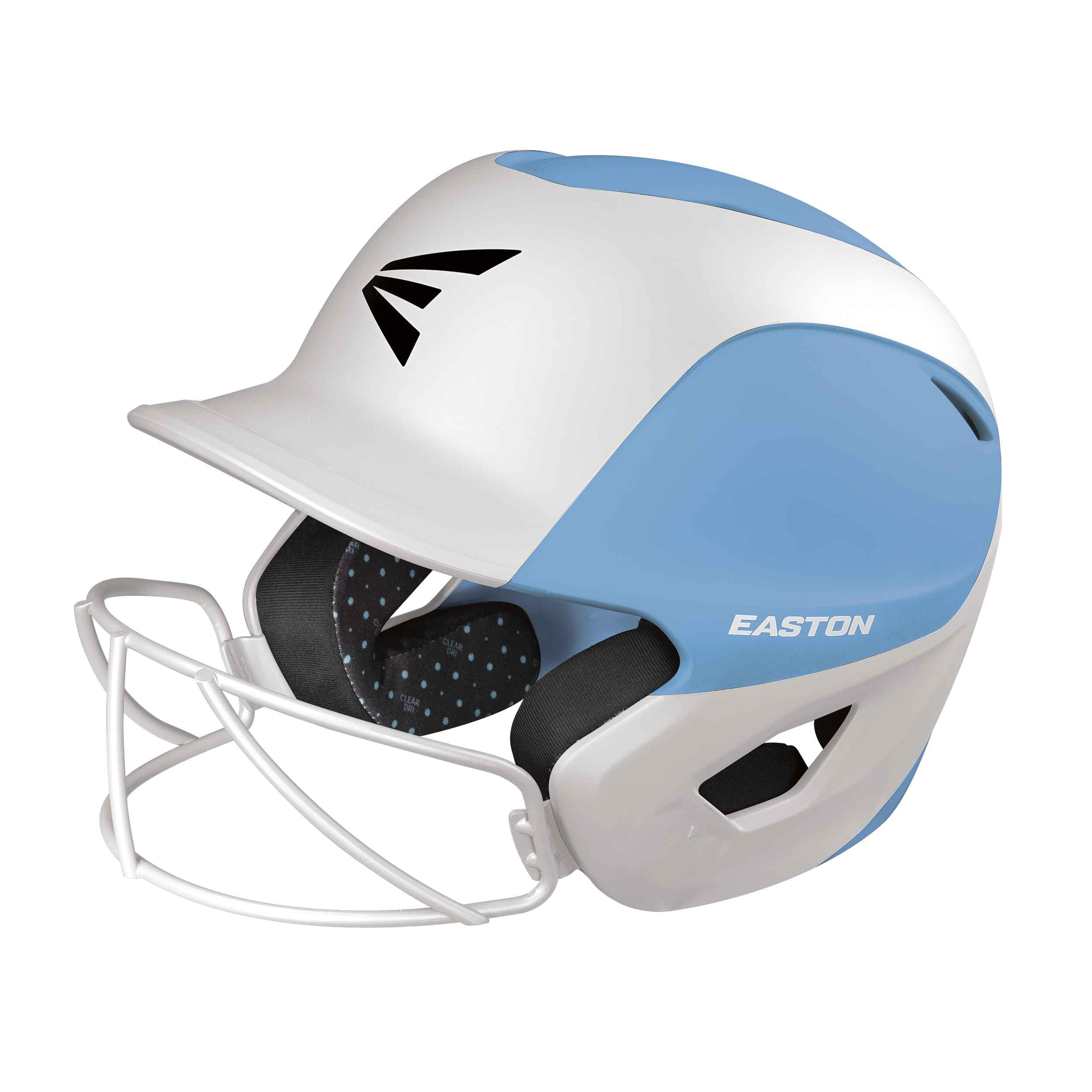 Easton Ghost 2Tone Matte Softball Helmet TB/S Carolina/White