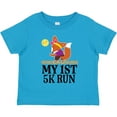 thumbnail image 3 of Inktastic 5k Run First Race Fitness Running Girls Toddler T-Shirt, 3 of 5