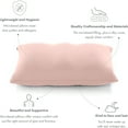 thumbnail image 3 of Cover for Premium Microbead Bed Pillow, Small Extra Smooth, Silk-like Anti Aging Cover, Cooling Cream Peach, 3 of 3