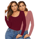 thumbnail image 1 of Set 2 Blusas Mujer Manga Larga Interior Térmico Invierno Dama UNITALLA, 1 of 5