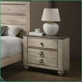 thumbnail image 5 of Bedroom Furniture Set Queen with 2 Nightstands Industrial Chic White Wash Solid Wood | Wood | Standard Beds, 5 of 6