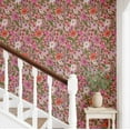 thumbnail image 2 of S4sassy Self-Stick Decorative Wallpaper, Vibrant Wildflower Bloom Wall Paper, Textured Vinyl Waterproof Contact Paper, Pink, 25"x60" Removable Renter Friendly Wall Covering For Bedroom, Dining room, 2 of 9