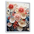 thumbnail image 2 of Designart "Vibrant Coral Blooms In Red And White" Coastal Coral Under Water Floater Framed Canvas Art Print, 2 of 5