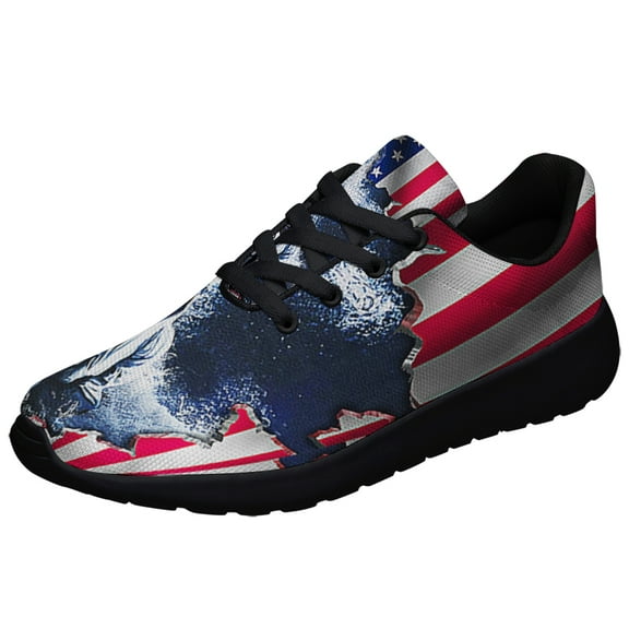 American flag Jesus Cool Jesus Shoes Sneakers Black Size 3.5