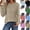 Khaki, variant on MexChoioe Womens Long Sleeve Tops Basic Tees Summer Outfits Early Fall Fashion Tunic Dressy Casual Blouses Trendy Sweatshirt for Women