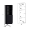 thumbnail image 3 of FM FURNITURE Cortaro 2 Piece Living Room Set Engineered Wood Black, 3 of 6