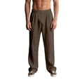 thumbnail image 2 of Yaoyar Men's Drawstring Elastic Waist Straight Leg Pockets Lightweight Breathable Casual Loose Fit Trousers, 2 of 5