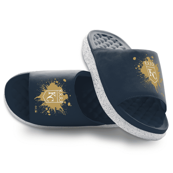 Unisex ISlide Kansas City Royals Centered Logo Splat Motive Slide Sandals