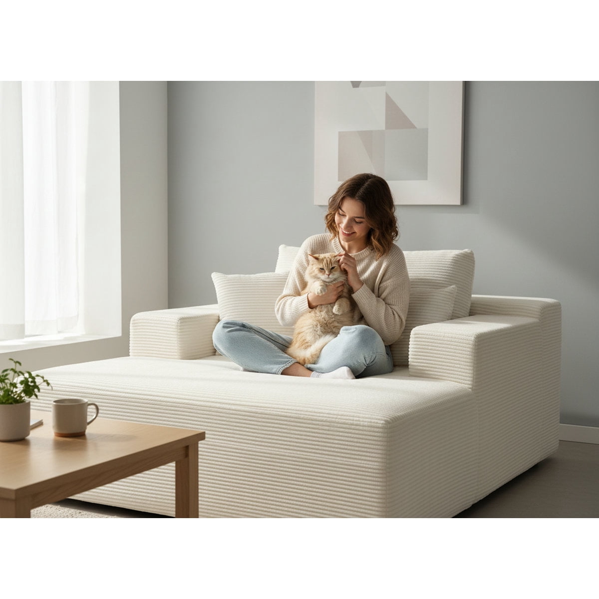US Pride Compression Full Foam chaise Lounge
