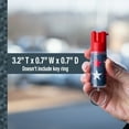 thumbnail image 5 of SABRE Pepper Spray with Key Ring, Patriotic Design, 1 Ct, New, Pocket Pepper Sprays, 5 of 10
