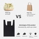 thumbnail image 3 of Bolsos de compras Oxford impermeables bolso plegable reutilizable bolsos de gran capacidad, 3 of 6