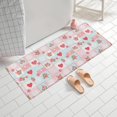 thumbnail image 2 of Pioneer Flower Floral Print Pattern Bathroom Rugs Mat, Non Slip Microfiber Bathroom Rug with Rubber Backing, Soft Mats for Bathroom Floor Tub Shower, 24"x60", 2 of 5