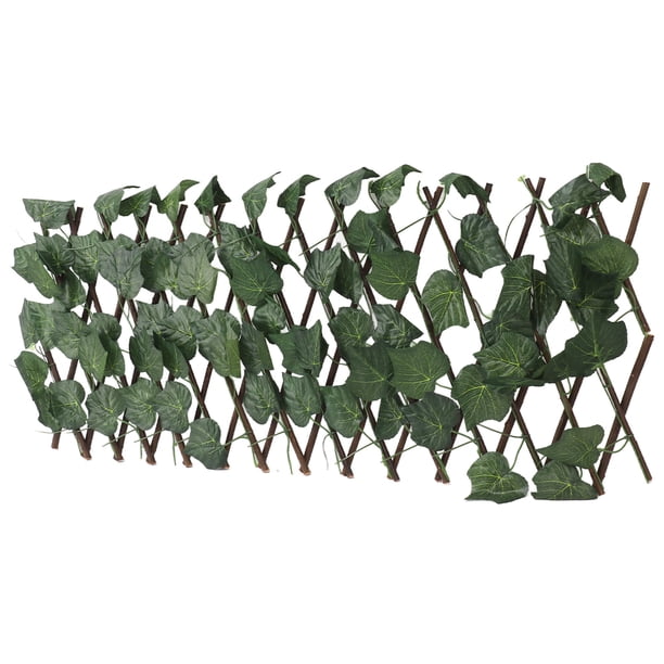 Valla De Halloween Para Patio, Mimbre, Plástico, Tela De Seda Setos Artificiales Balcón Cubierta Cubierta De Barandilla De Hojas Verdes Decoración De Pared Con