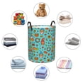 thumbnail image 4 of Fotbe fall cute gnome Pumpkin Pattern Laundry Basket with Handles, Waterproof Large Laundry Hamper, Wash Bag for Corner Dorm, Rolling Laundry Basket with Handles-Medium, 4 of 6