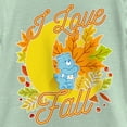thumbnail image 2 of Girl's Care Bears Bedtime Bear I Love Fall  Graphic Tee Mint Large, 2 of 4