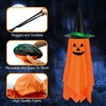 thumbnail image 3 of 2 Pack Halloween Hanging Decorations Outdoor, Hanging Spooky Ghost with Glowing Face in the Dark, Halloween Decorations Decor Outdoor Outside for Garden, Tree, Porch, Lawn, 3 of 7