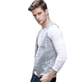 thumbnail image 6 of Daolelai Men's Sequined Suit Vest, 6 of 6