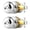 Polished Chrome-2, variant on Black 10 Pack Interior Doorknobs, Keyless Bathroom Bedroom Use