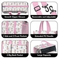 thumbnail image 3 of Teacher Tote Bag,Ballet Princess Pattern Teacher Utility Tote Bag,Large Work Tote Bags for Women with Multiple Pockets,Top Zipper Closure,13.8x10.6x6.7 Inch, 3 of 5
