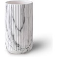 thumbnail image 1 of Jarrón de cerámica de mármol blanco de 8,6 pulgadas para decoración del hogar y centro de mesa, regalo ideal para amigos y familiares, Navidad, boda, despedida de soltera JFHHH pequeña, 1 of 5