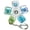 A, variant on Keyboard Fidget Toy, Loud & Silent Fidget Keychain with LED Lights, Stress Relief Clicker Fidget Keyboard, Boost Focus and Calm Anxiety for Library Office Home