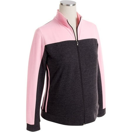 Maternity Color-Block Zip Jacket