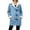 Sky Blue, variant on Mid Length Jacket For Women Soft Outerwear Cozy Lined Winter Coat Warm Thick Casual Fashion Loose Fit Comfortable Daily Wear